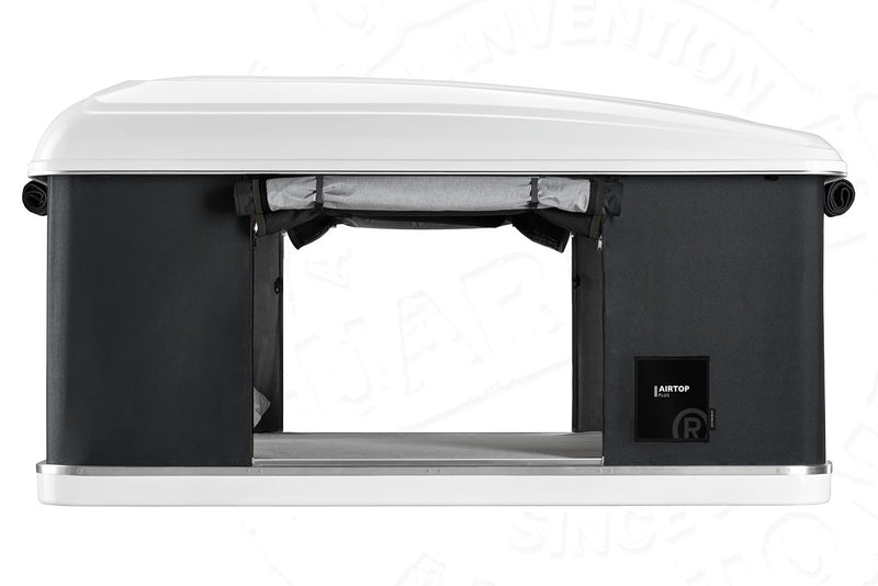 Tenda da tetto AutoHome Airtop Plus, guscio Bianco – porta laterale aperta