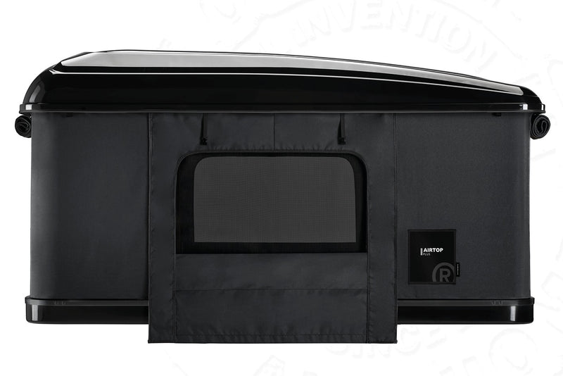 Tenda da tetto AutoHome Airtop Plus, guscio Black Storm – vista laterale