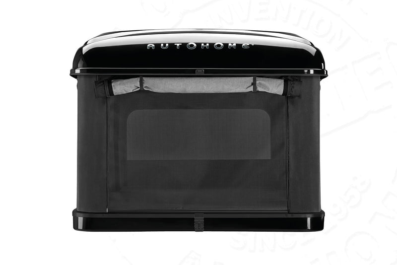 Tenda da tetto AutoHome Airtop Plus, guscio Black Storm – vista frontale