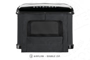 Tenda da tetto AutoHome Airtop Plus, guscio Black Storm – ventilazione con doppia zip