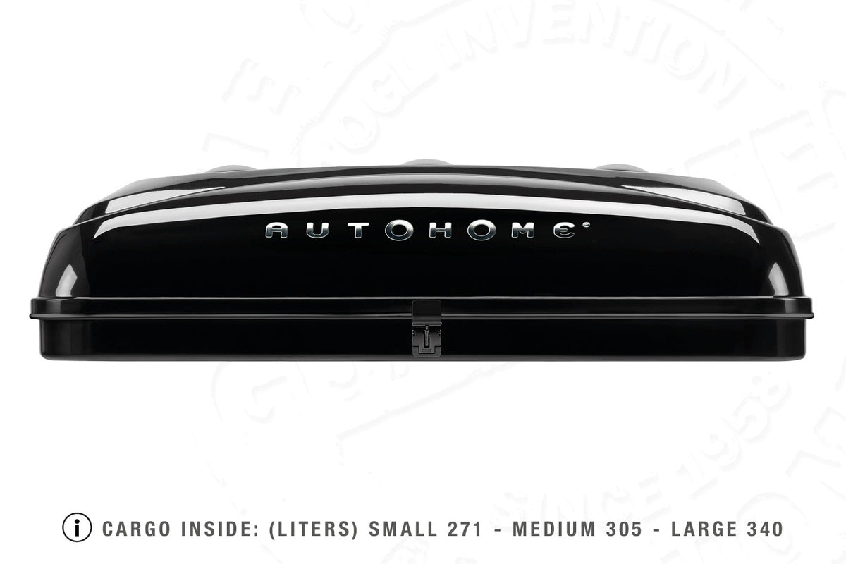 Tenda da tetto AutoHome Airtop Plus, guscio Black Storm – vista laterale