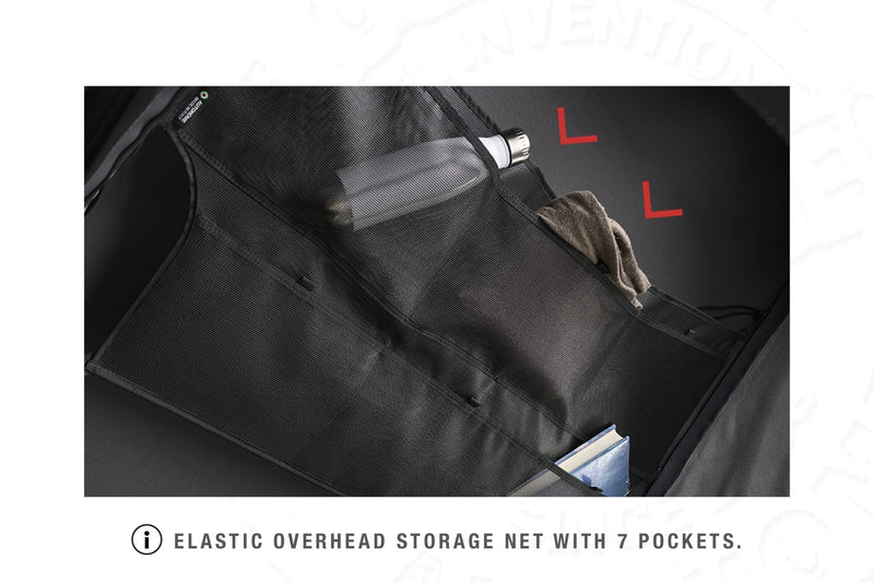 Tenda da tetto AutoHome Columbus Variant – rete portaoggetti a soffitto