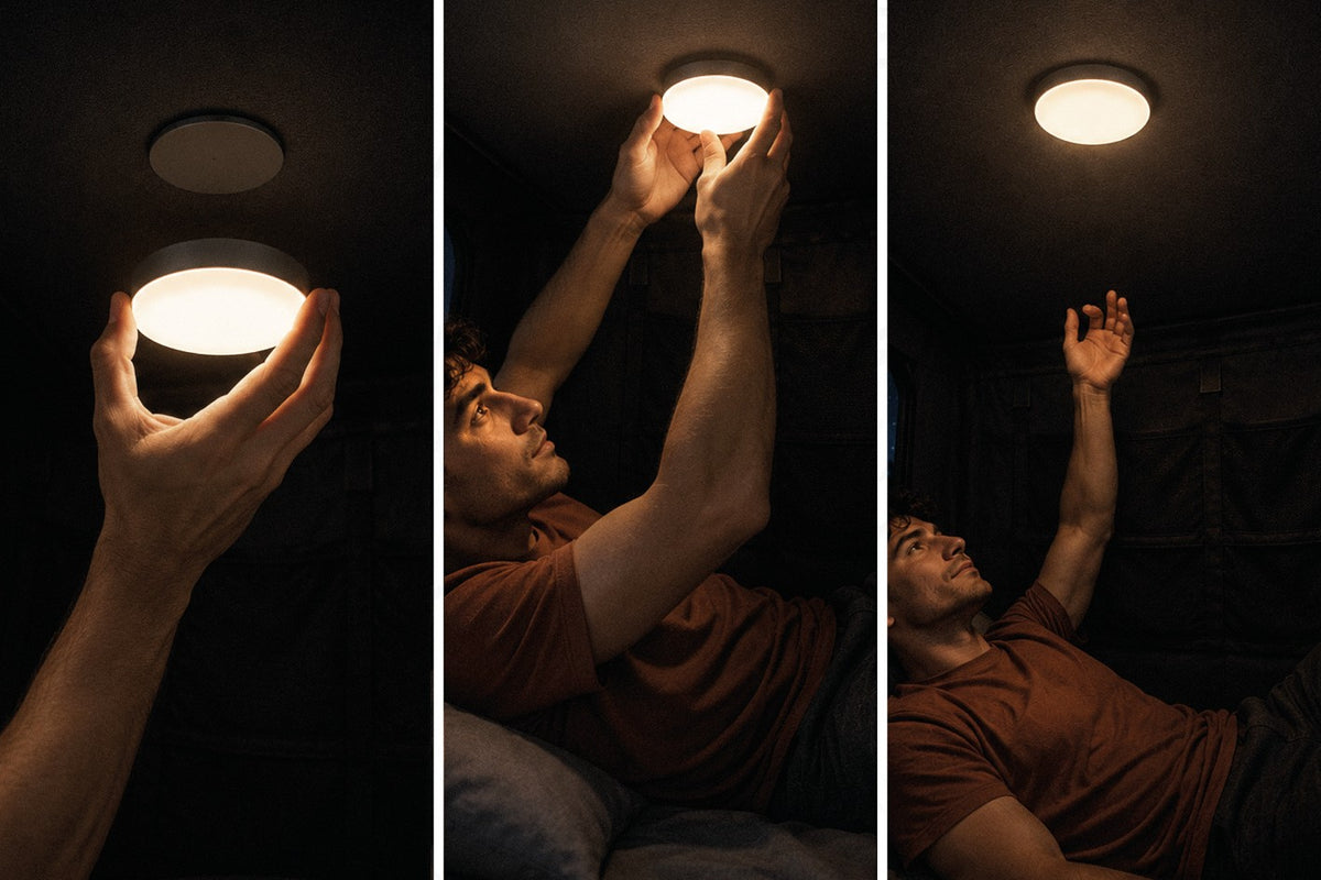 Tenda da tetto AutoHome Columbus Variant – lampada LED interna