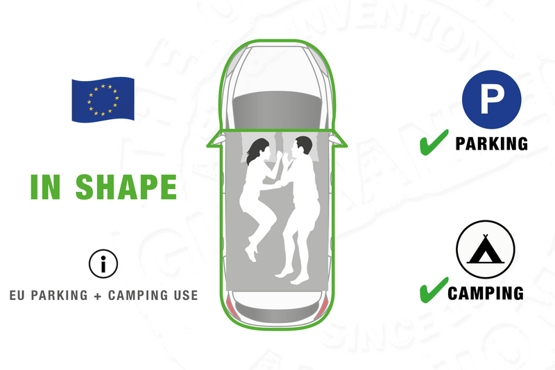 Tenda da tetto AutoHome Columbus Variant – tenda in sagoma: sosta in parcheggio e campeggio