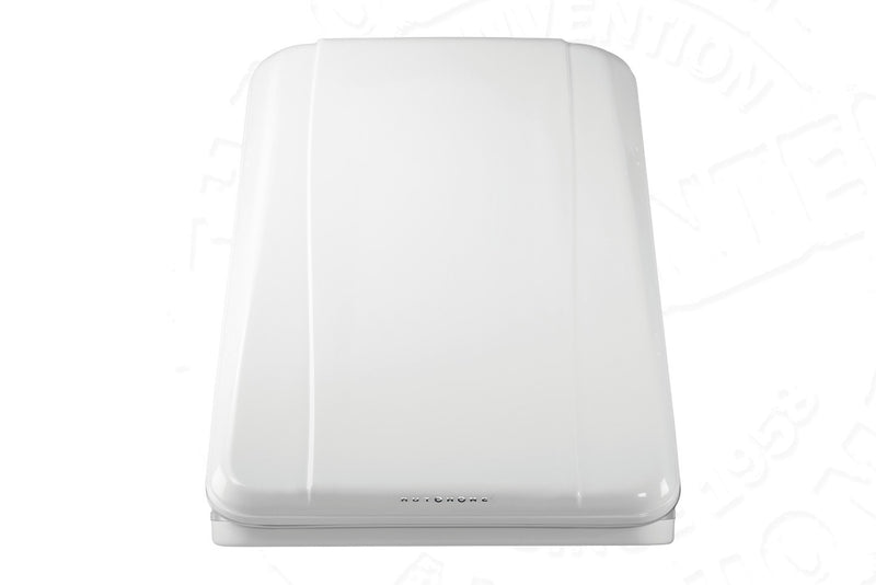 Tenda da tetto AutoHome Columbus Variant, guscio Bianco – vista dall'alto