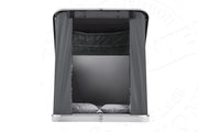 Tenda da tetto AutoHome Columbus Variant, guscio Bianco – vista posteriore