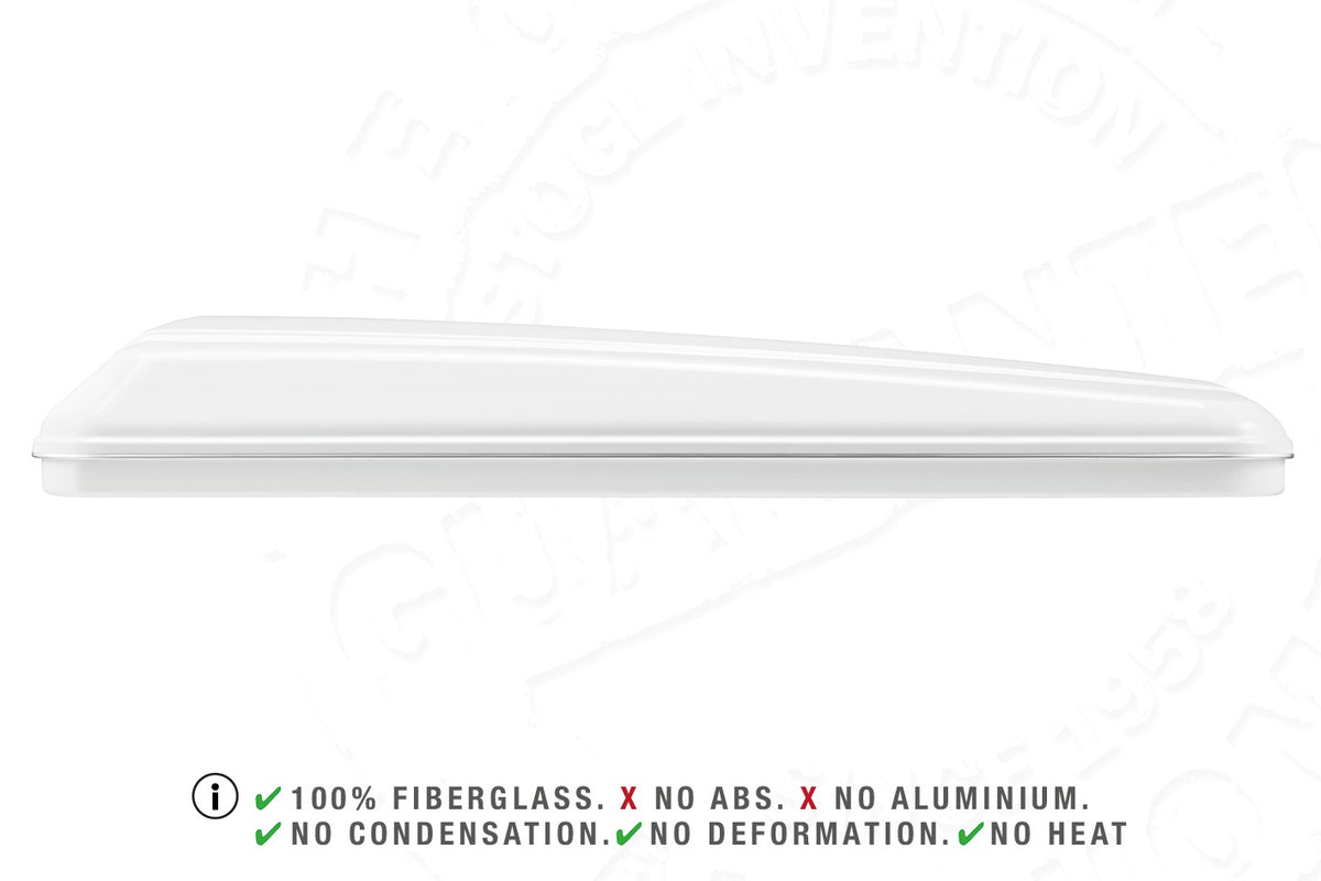 Tenda da tetto AutoHome Columbus Variant, guscio Bianco – vista laterale