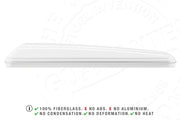 Tenda da tetto AutoHome Columbus Variant, guscio Bianco – vista laterale