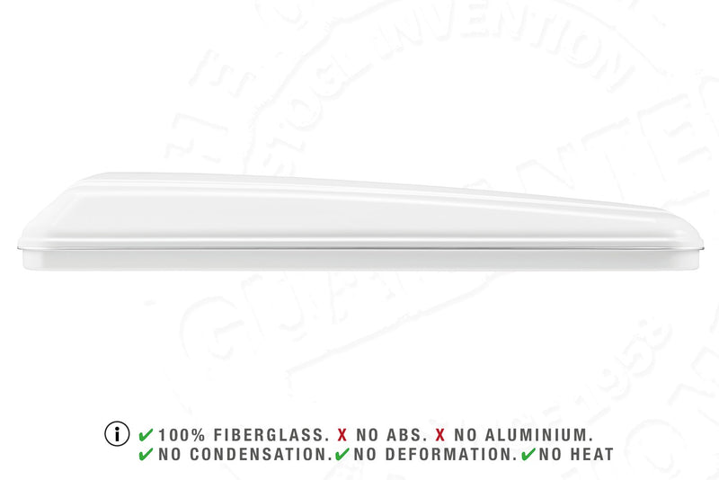 Tenda da tetto AutoHome Columbus Variant, guscio Bianco – vista laterale
