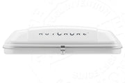Tenda da tetto AutoHome Columbus Variant, guscio Bianco – vista frontale