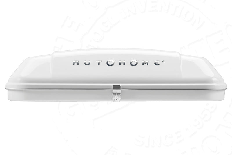 Tenda da tetto AutoHome Columbus Variant, guscio Bianco – vista frontale