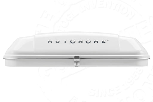 Tenda da tetto AutoHome Columbus Variant, guscio Bianco – vista frontale
