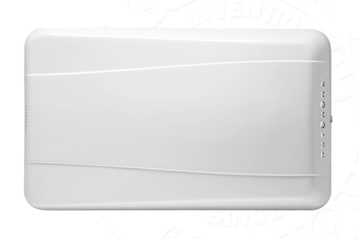 Tenda da tetto AutoHome Columbus Variant, guscio Bianco – vista dall'alto