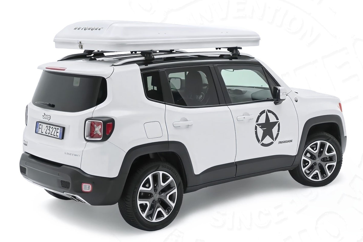 Tenda da tetto AutoHome Columbus Variant, guscio Bianco – tenda chiusa