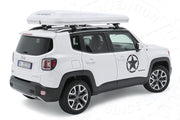 Tenda da tetto AutoHome Columbus Variant, guscio Bianco – tenda chiusa