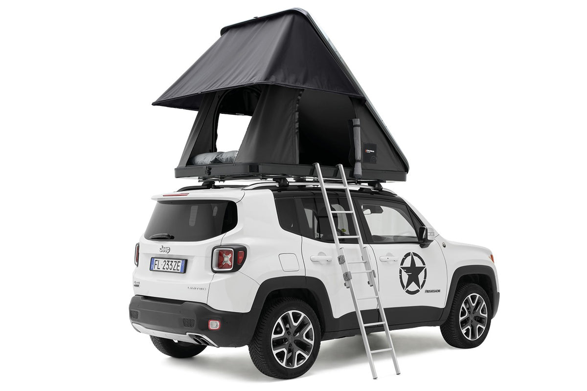 Tenda da tetto AutoHome Columbus Variant, guscio Black Storm – montata sul veicolo