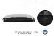 Tenda da tetto AutoHome Columbus Variant, guscio Black Storm – chiusure in alluminio e inox