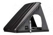 Tenda da tetto AutoHome Columbus Variant, guscio Hard Face Black – tenda aperta