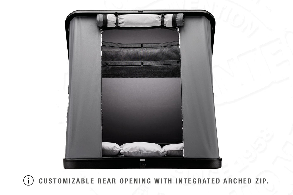 Tenda da tetto AutoHome Columbus Variant, guscio Hard Face Black – apertura posteriore regolabile