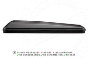 Tenda da tetto AutoHome Columbus Variant, guscio Hard Face Black – vista laterale