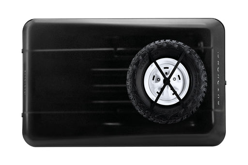 Tenda da tetto AutoHome Extreme-Cargo 360, guscio Hard Face Black – guscio con ruota di scorta sul piano di carico
