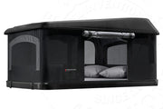 Tenda da tetto AutoHome Extreme-Cargo 360, guscio Hard Face Black – tenda aperta