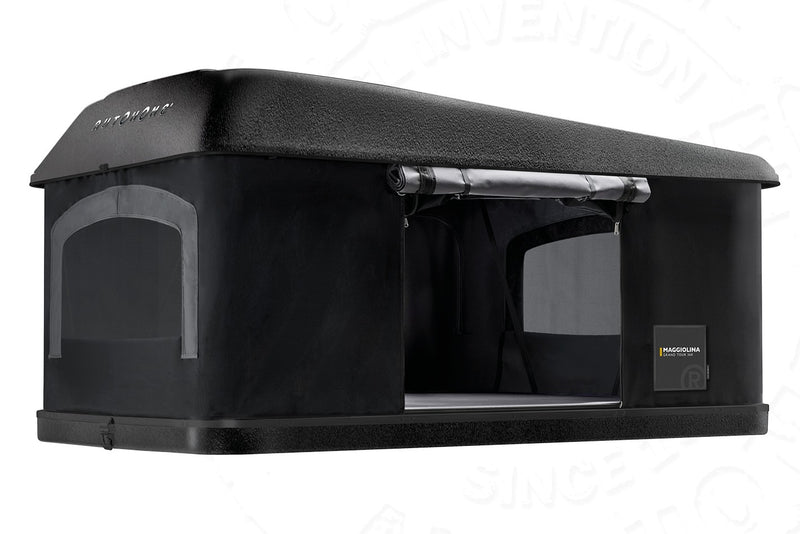 Tenda da tetto AutoHome Extreme-Cargo 360, guscio Hard Face Black – vista laterale