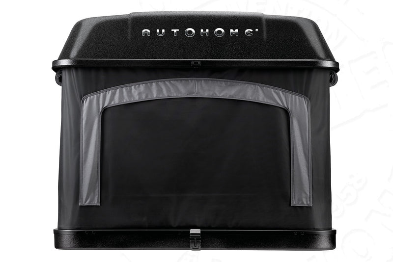 Tenda da tetto AutoHome Extreme-Cargo 360, guscio Hard Face Black – vista frontale