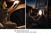 Tenda da tetto AutoHome Extreme-Cargo 360, guscio Hard Face Black – lampada LED interna
