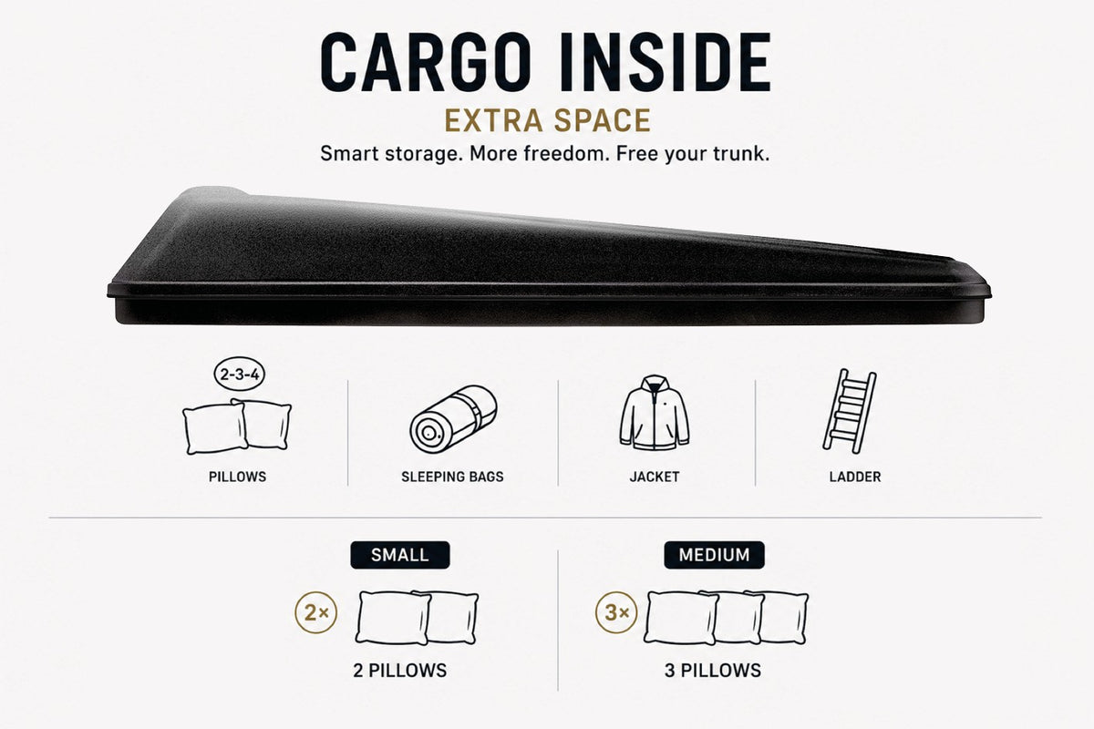 Tenda da tetto AutoHome Extreme-Cargo 360, guscio Hard Face Black – capacità di stivaggio nel guscio
