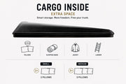 Tenda da tetto AutoHome Extreme-Cargo 360, guscio Hard Face Black – capacità di stivaggio nel guscio