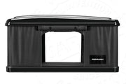 Tenda da tetto AutoHome Nomadland 3.0, tessuto Black – porta aperta