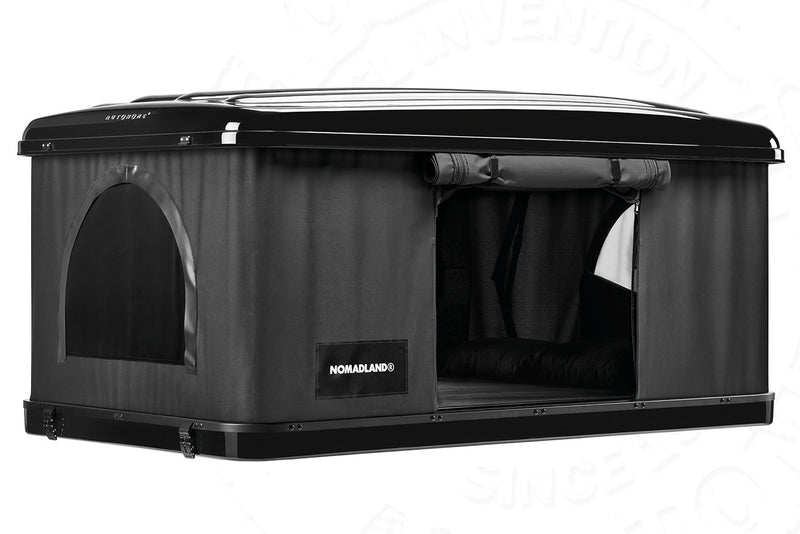 Tenda da tetto AutoHome Nomadland 3.0, tessuto Black – finestre circolari