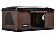 Tenda da tetto AutoHome Nomadland 3.0, tessuto Marrone – finestre circolari