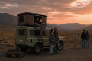 Tenda da tetto AutoHome Nomadland 3.0, tessuto Marrone – al tramonto