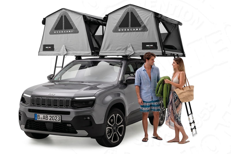 Tenda da tetto AutoHome Overcamp – due tende affiancate (Double Up)