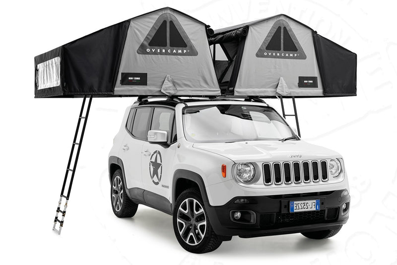 Tenda da tetto AutoHome Overcamp – due tende affiancate su SUV
