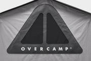 Tenda da tetto AutoHome Overcamp – logo Overcamp sul tessuto