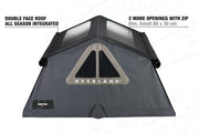 Tenda da tetto AutoHome Overland – tetto double face e aperture con zip