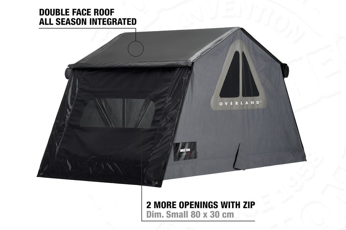 Tenda da tetto AutoHome Overland – tetto double face e aperture con zip