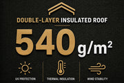 Tenda da tetto AutoHome Overland – tetto doppio strato isolato 540 g/m²
