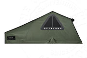 Tenda da tetto AutoHome Overzone – tenda aperta, vista laterale