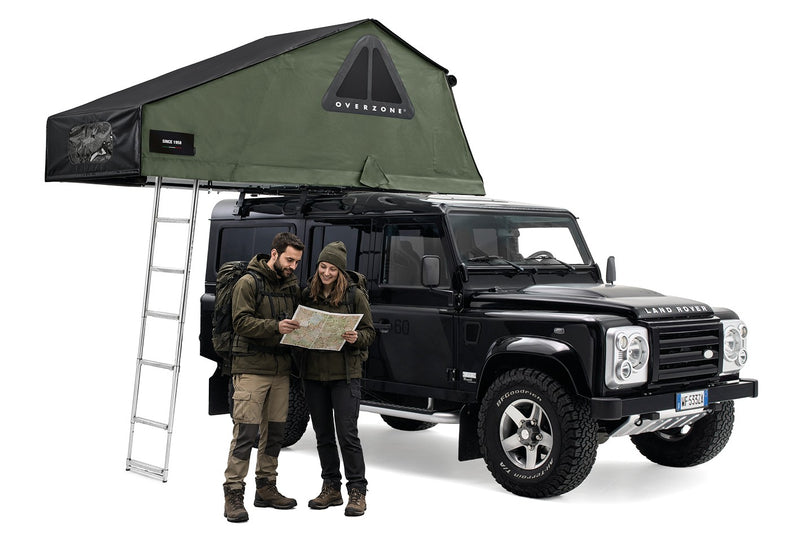Tenda da tetto AutoHome Overzone – su fuoristrada con scala
