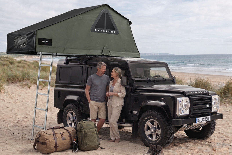 Tenda da tetto AutoHome Overzone – su fuoristrada in spiaggia