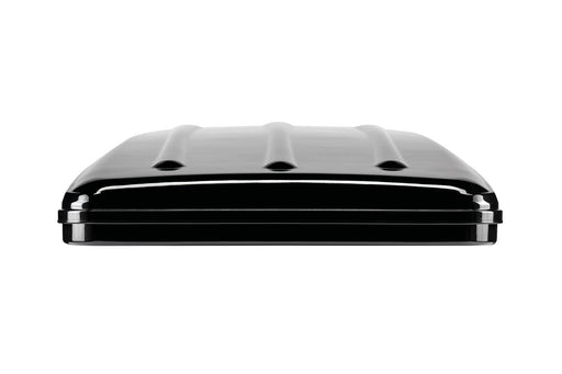 Tenda da tetto AutoHome x Land Rover, guscio Black Storm – vista frontale