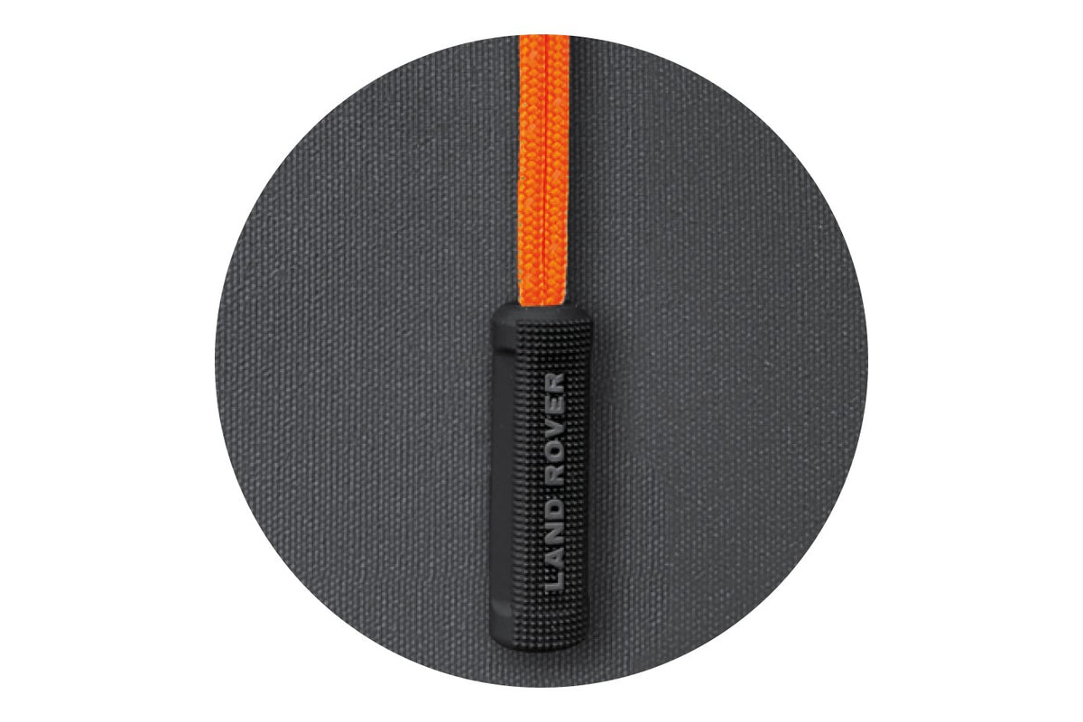 Tenda da tetto AutoHome x Land Rover, guscio Black Storm – tiretto zip