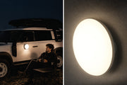 Tenda da tetto AutoHome x Land Rover, guscio Black Storm – lampada LED interna