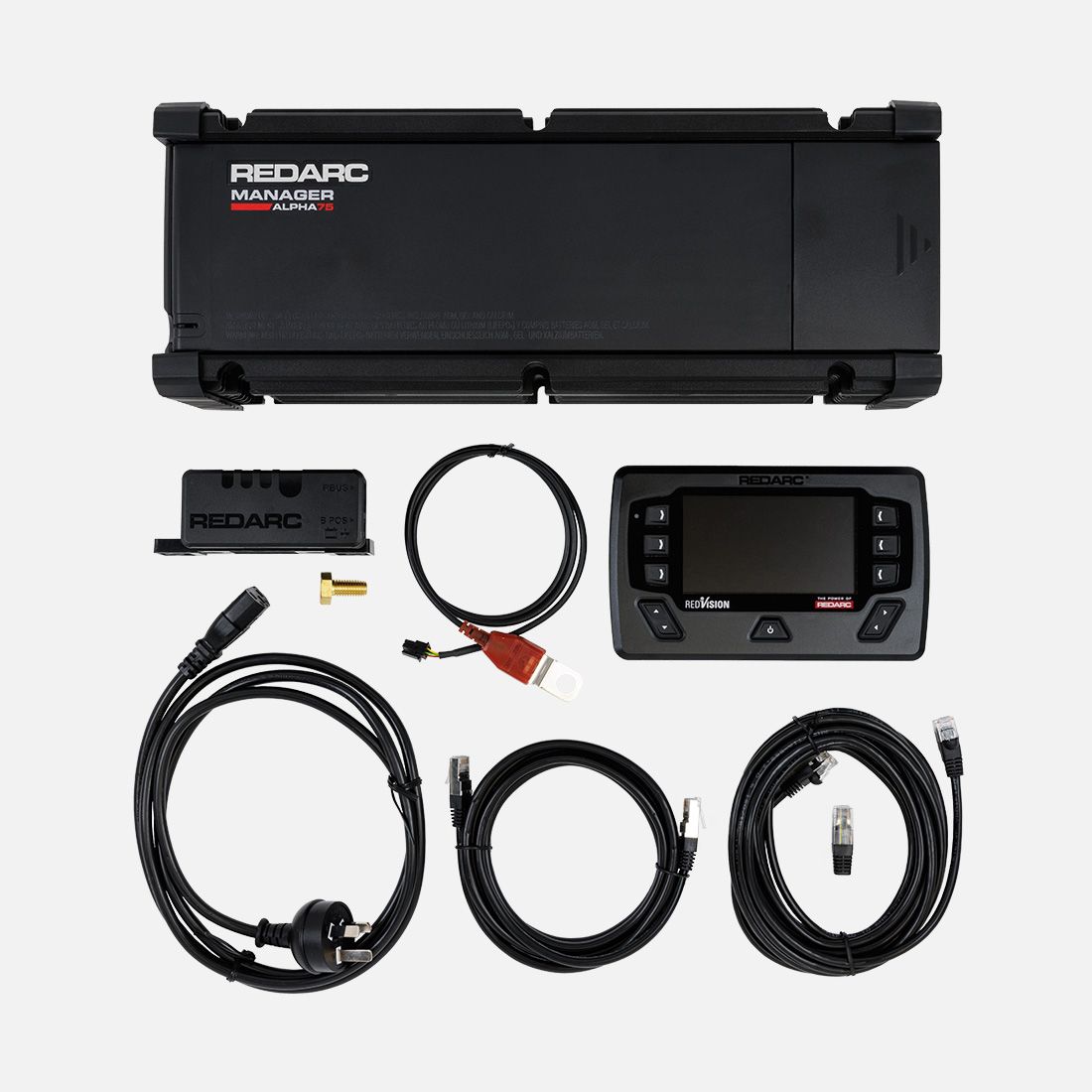 Sistema gestione batterie Redarc Manager Alpha75 con RedVision