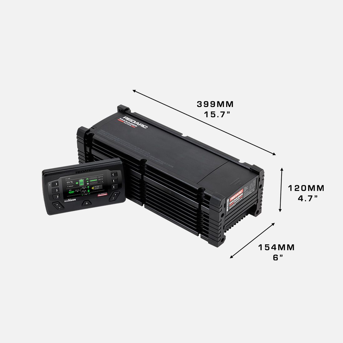 Sistema gestione batterie Redarc Manager Alpha50 con RedVision