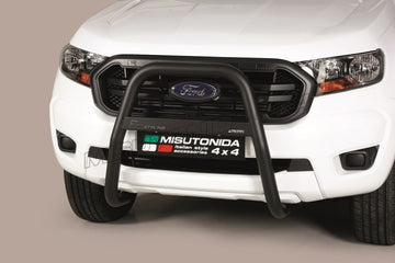 Bull Bar alto Ford Ranger Double Cab 2019–2022 Inox nero Ø63 mm